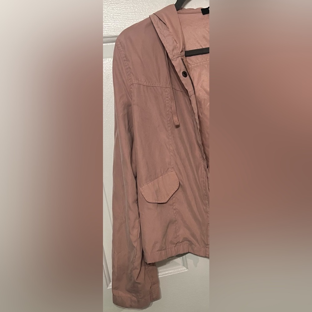 Women’s Lightweight Hooded Jacket Full Front Zipping & Buttons Size Large GUC - Picture 8 of 13